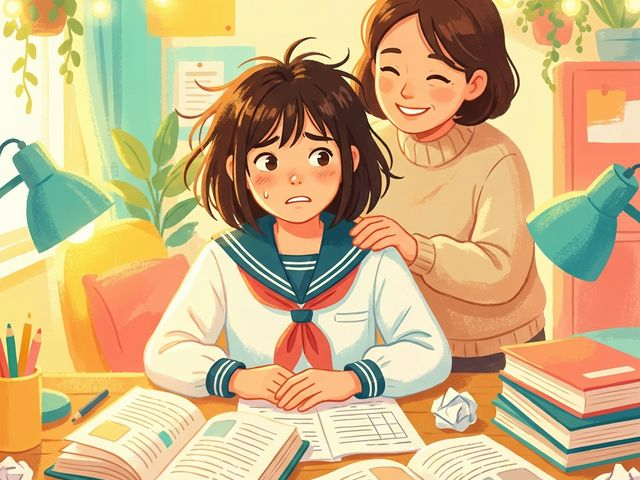 受験勉強に励む子どもと支える親